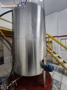 Tanque agitador misturador em aço inox 5.000 litros