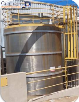 Tanque de armazenamento reservat�rio em inox para produtos l�quidos 28.000 litros