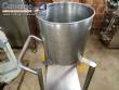 Tanque de transfer�ncia com suporte e rodinhas em inox 20 litros