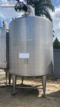 Tanque em a�o inox com agitador 10.000 litros