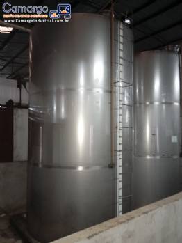Tanque de armazenamento em a�o inox 15.000 litros