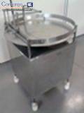 Mesa girat�ria em inox para frascos garrafas