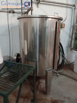 Tanque em inox com fervedor 1.000 litros Zegla