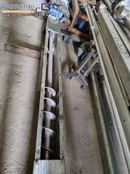 Rosca transportadora em a�o inox 5000 mm