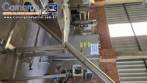 Rosca transportadora helicoidal inclinada com silo em inox