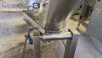 Rosca transportadora helicoidal inclinada com silo em inox