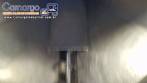 Rosca transportadora helicoidal inclinada com silo em inox
