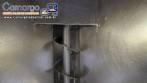 Rosca transportadora helicoidal inclinada com silo em inox