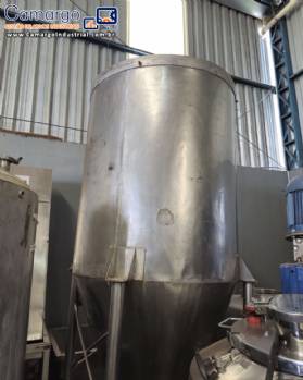 Tanque silo armazenamento em a�o inox 1430 litros