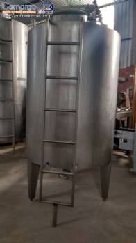 Tanque em inox com agitador 1.500 L Brasholanda com spray ball cip