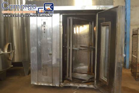 Forno rotativo a g�s em a�o inox Hypolito