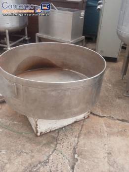 Carrinho tacho em aço inox