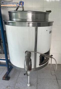 Tanque tacho encamisado cozinhador em ao inox 100 litros